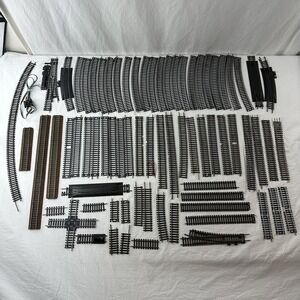 Vintage Lot Of 73 Pieces HO 1/87 Scale Train Brass Curved Straight  Track Mixed